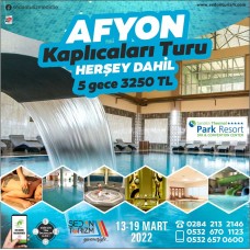 AFYON KAPLICA TERMAL TURU 14-19 MART 2022