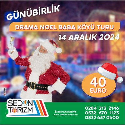 YUNANİSTAN NOEL BABA KÖYÜ GEZİSİ 14 ARALIK 2024